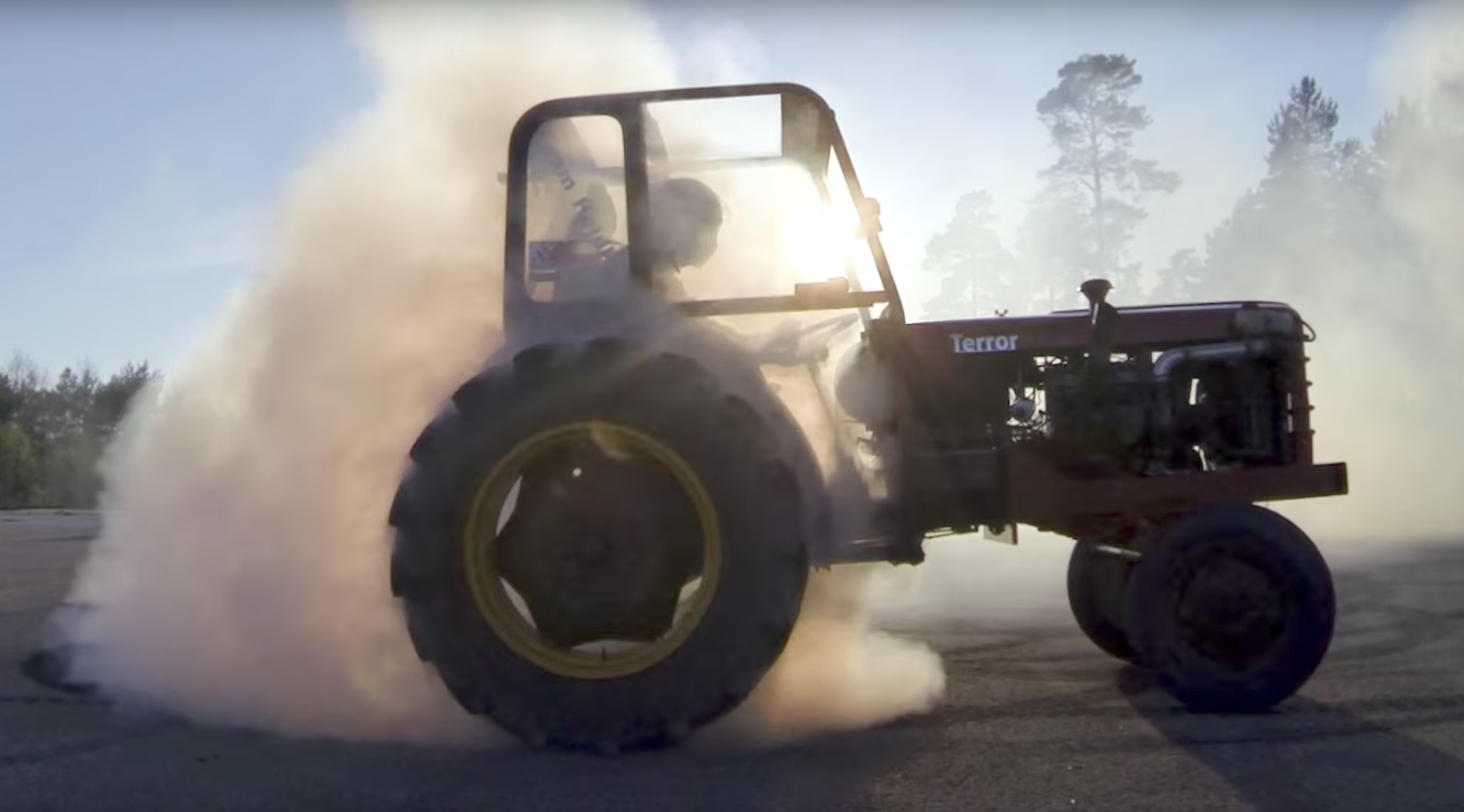 Tractor burnout