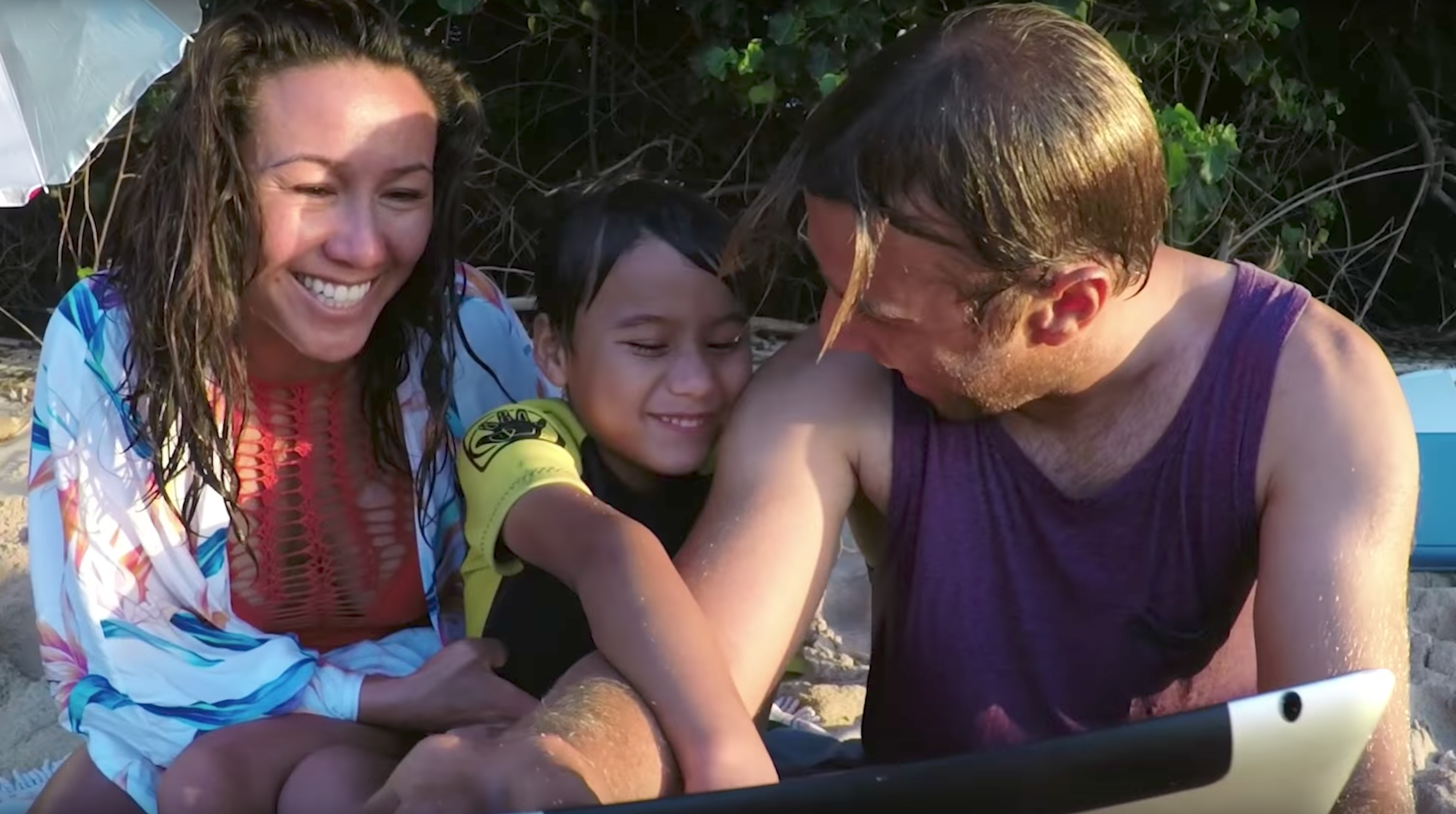 Surf Pro Anthony Walsh and Family